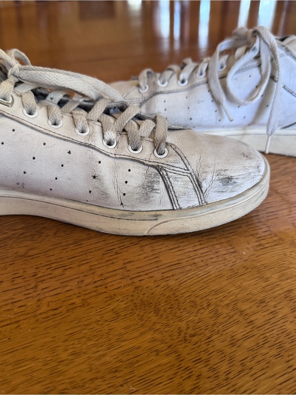 K-Swiss Men's White Leather Low-Top Sneakers